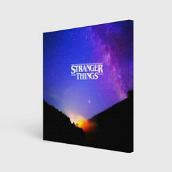 Холст квадратный Stranger Things: Space Rising, цвет: 3D-принт