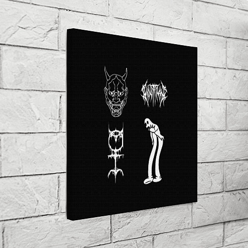 Картина квадратная Ghostemane: Mercury Sign / 3D-принт – фото 3
