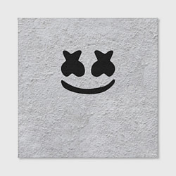 Холст квадратный Marshmello: Grey Face, цвет: 3D-принт — фото 2