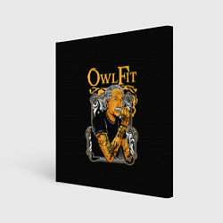 Холст квадратный Owl Fit, цвет: 3D-принт