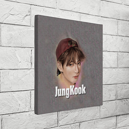 Картина квадратная BTS JungKook / 3D-принт – фото 3