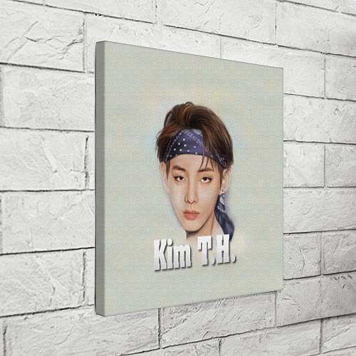 Картина квадратная BTS Kim T.H. / 3D-принт – фото 3