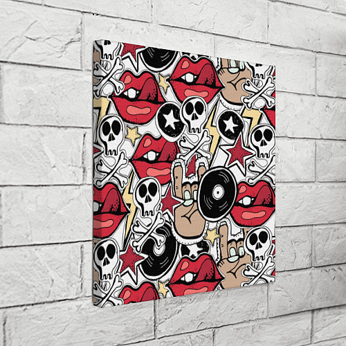 Картина квадратная Тяжёлый рок / 3D-принт – фото 3