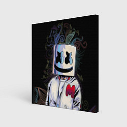 Холст квадратный Marshmello XXX, цвет: 3D-принт