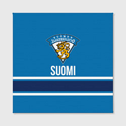 Холст квадратный Сборная Финляндии, цвет: 3D-принт — фото 2