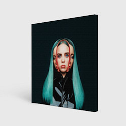 Холст квадратный BILLIE EILISH, цвет: 3D-принт