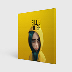 Холст квадратный BILLIE EILISH: Yellow Girl, цвет: 3D-принт