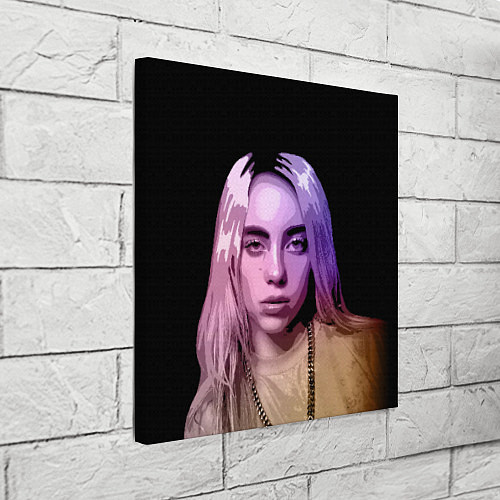 Картина квадратная BILLIE EILISH: Violet Mood / 3D-принт – фото 3