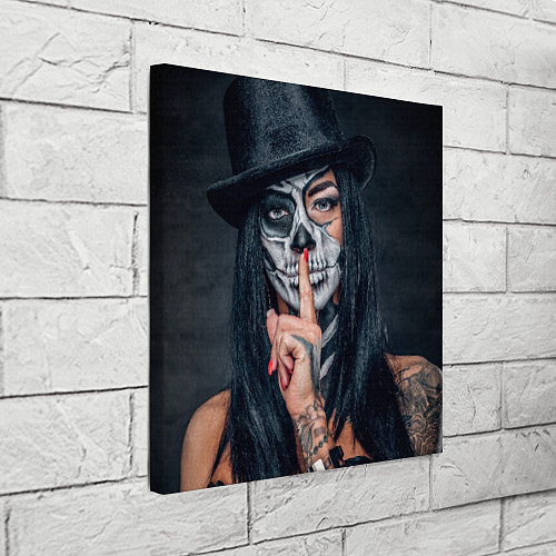 Картина квадратная Девушка halloween / 3D-принт – фото 3