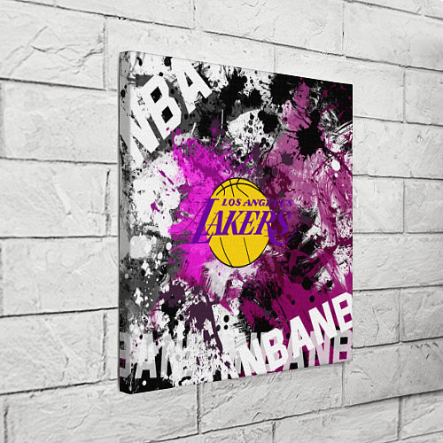 Картина квадратная Лос-Анджелес Лейкерс, Los Angeles Lakers / 3D-принт – фото 3