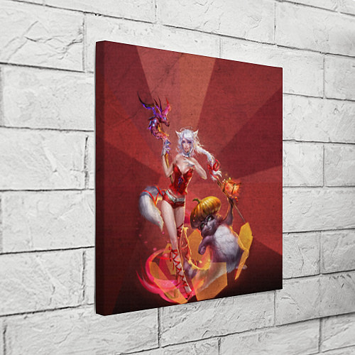 Картина квадратная Zoomorph and raccoon / 3D-принт – фото 3