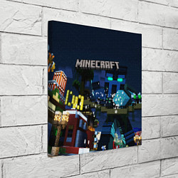 Холст квадратный MINECRAFT, цвет: 3D-принт — фото 2