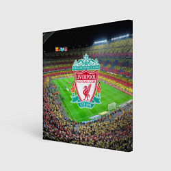 Холст квадратный FC Liverpool, цвет: 3D-принт