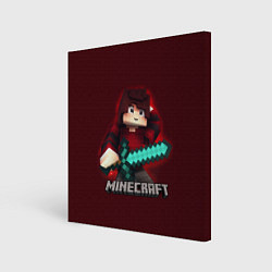 Холст квадратный MINECRAFT, цвет: 3D-принт