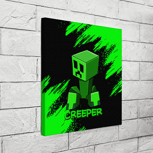 Картина квадратная MINECRAFT CREEPER / 3D-принт – фото 3