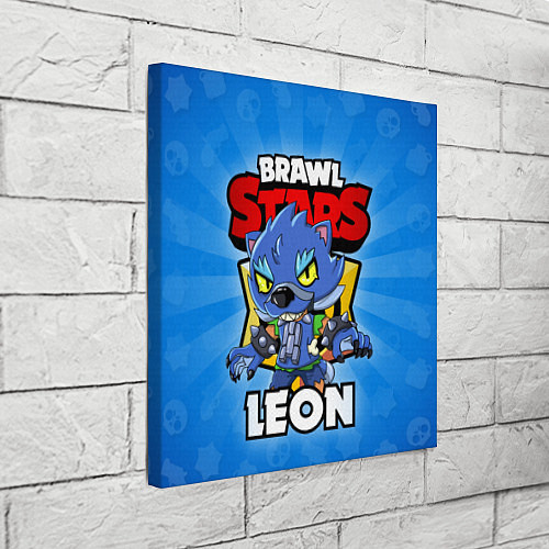 Картина квадратная BRAWL STARS WEREWOLF LEON / 3D-принт – фото 3