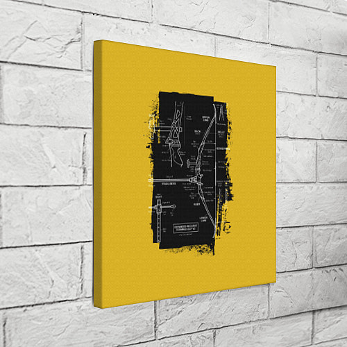 Картина квадратная Recurve bow / 3D-принт – фото 3