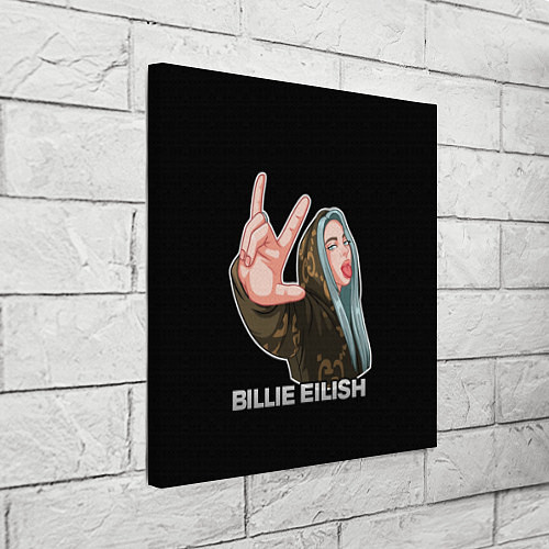 Картина квадратная BILLIE EILISH / 3D-принт – фото 3