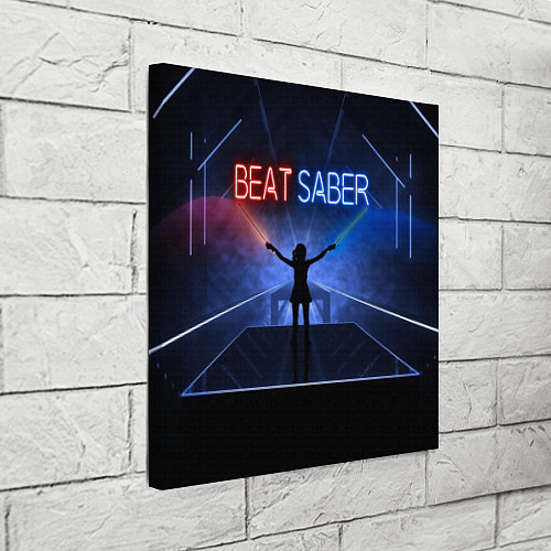 Картина квадратная Beat Saber / 3D-принт – фото 3