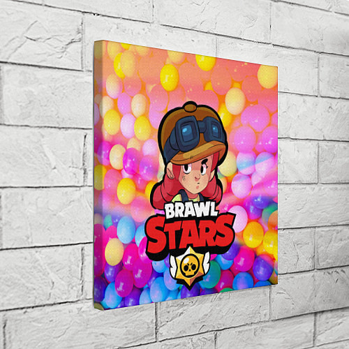 Картина квадратная Brawl Stars - Jessie / 3D-принт – фото 3