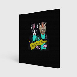Холст квадратный Кис-Кис, цвет: 3D-принт