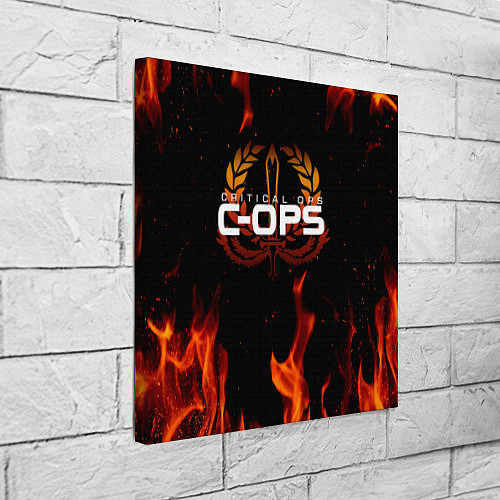 Картина квадратная CRITICAL OPS C-OPS / 3D-принт – фото 3