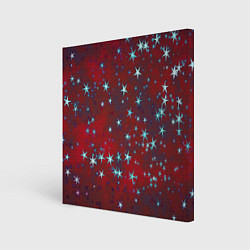 Холст квадратный Звезды, цвет: 3D-принт