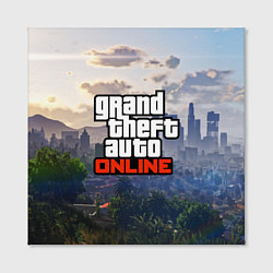 Холст квадратный GTA ONLINE, цвет: 3D-принт — фото 2