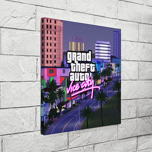 Картина квадратная Grand Theft Auto Vice City / 3D-принт – фото 3