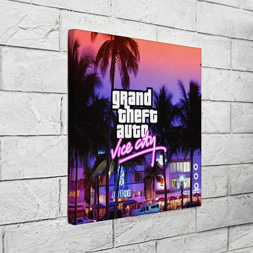 Картина квадратная Grand Theft Auto Vice City / 3D-принт – фото 3