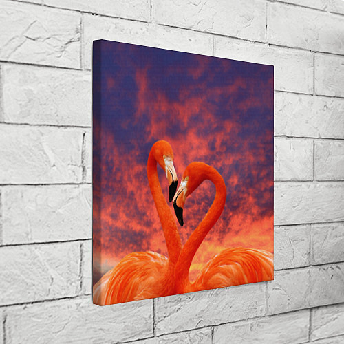 Картина квадратная Flamingo Love / 3D-принт – фото 3