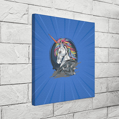 Картина квадратная Единорог Rock / 3D-принт – фото 3