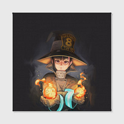 Холст квадратный Fire Force ??8, цвет: 3D-принт — фото 2