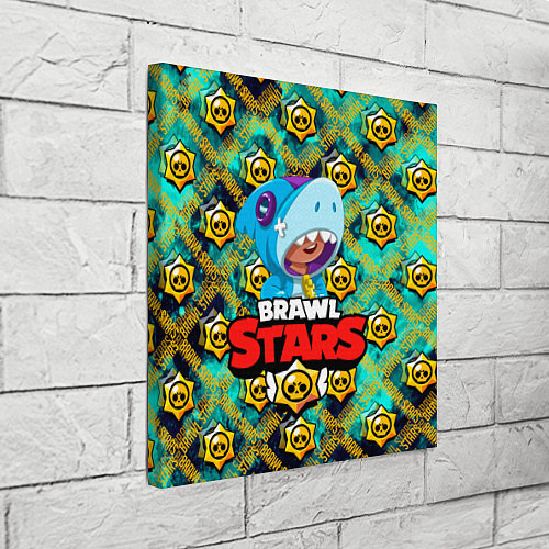 Картина квадратная Brawl Stars Leon / 3D-принт – фото 3