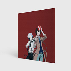 Холст квадратный Atsushi Nakajima & Osamu Dazai, цвет: 3D-принт