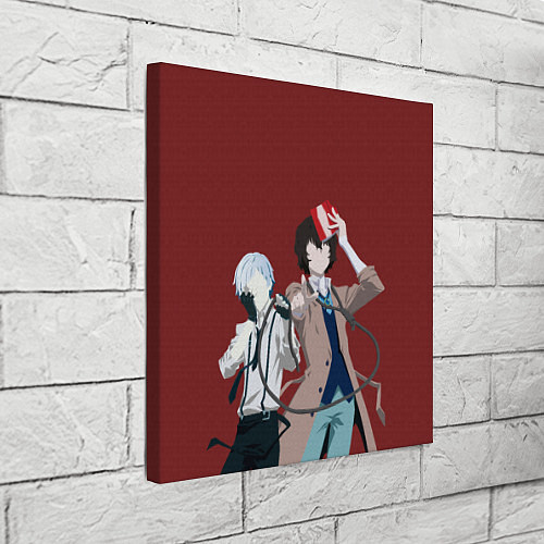 Картина квадратная Atsushi Nakajima & Osamu Dazai / 3D-принт – фото 3