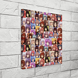 Холст квадратный Аниме девушки, цвет: 3D-принт — фото 2
