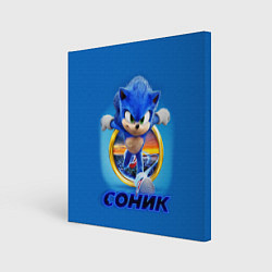 Холст квадратный SONIC, цвет: 3D-принт