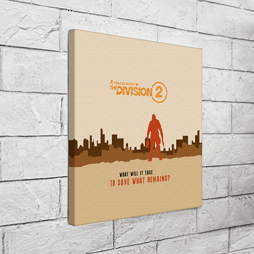 Картина квадратная Tom Clancy's The Division 2 / 3D-принт – фото 3