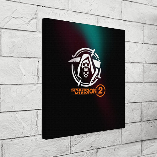 Картина квадратная The Division 2 Logo / 3D-принт – фото 3