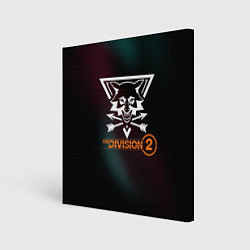 Холст квадратный The Division 2 Logo, цвет: 3D-принт