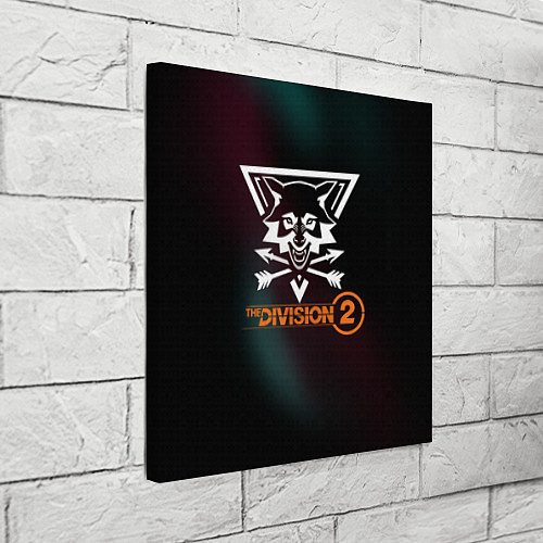 Картина квадратная The Division 2 Logo / 3D-принт – фото 3