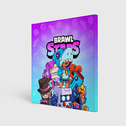 Холст квадратный BRAWL STARS, цвет: 3D-принт