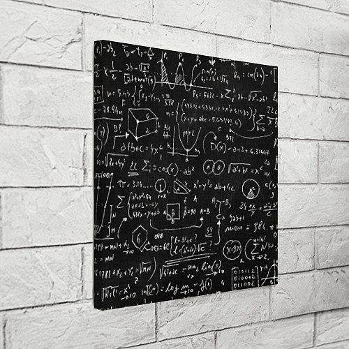 Картина квадратная Математические формулы / 3D-принт – фото 3