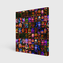 Холст квадратный Five Nights At Freddy's, цвет: 3D-принт