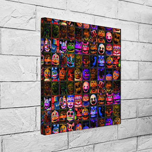 Картина квадратная Five Nights At Freddy's / 3D-принт – фото 3