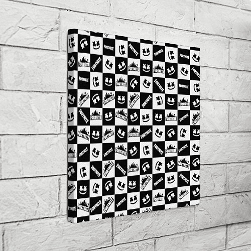 Картина квадратная Fortnite&Marshmello / 3D-принт – фото 3