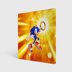 Холст квадратный Sonic, цвет: 3D-принт