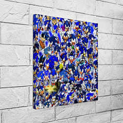 Холст квадратный All of Sonic, цвет: 3D-принт — фото 2