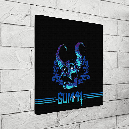 Картина квадратная Horned skull / 3D-принт – фото 3